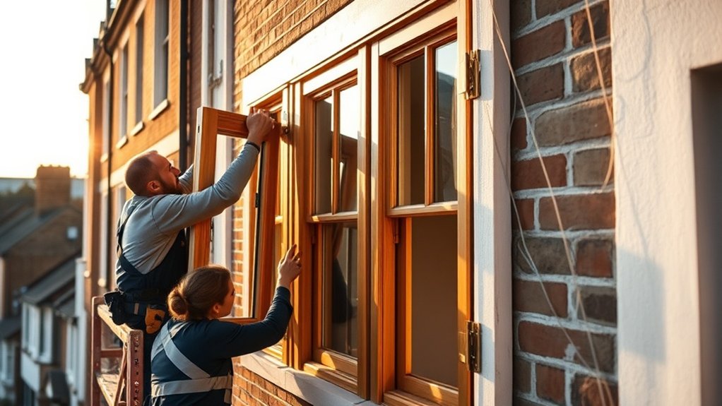 Wooden Window Installation Holloway