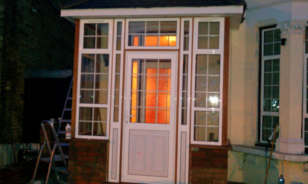 uPVC porch with Georgian bar glazing installed in Holloway